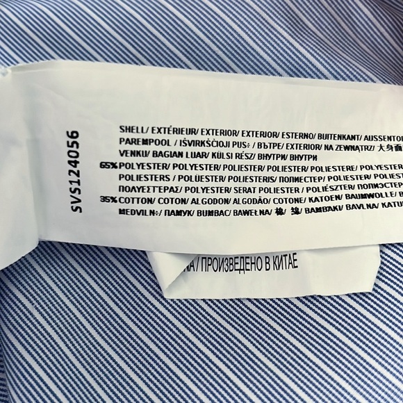 Sovere Evermore Corset Shirt Dress Blue White Striped Mini Dress - Picture 16 of 16